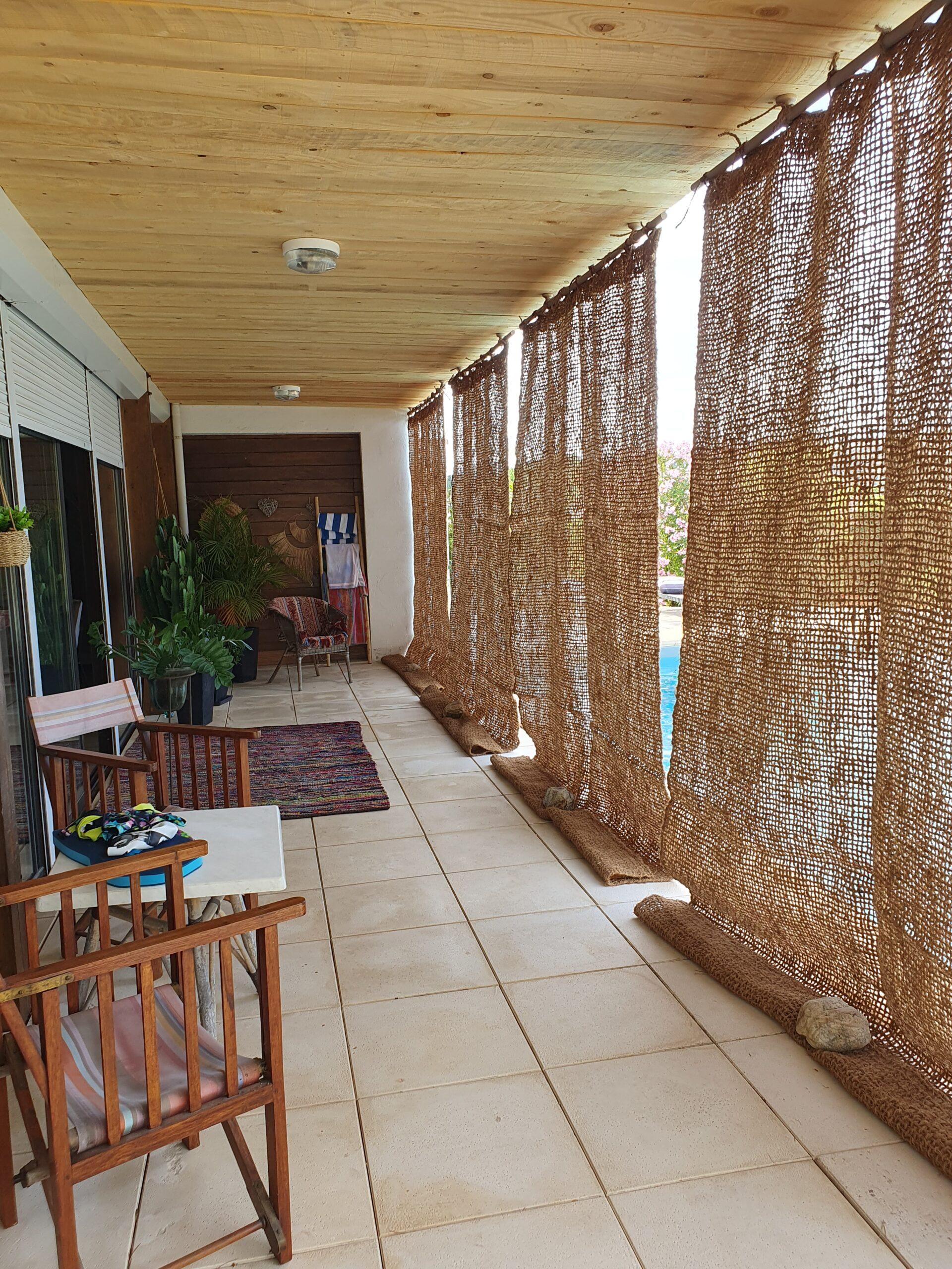 brise vue à ourlet ouvert